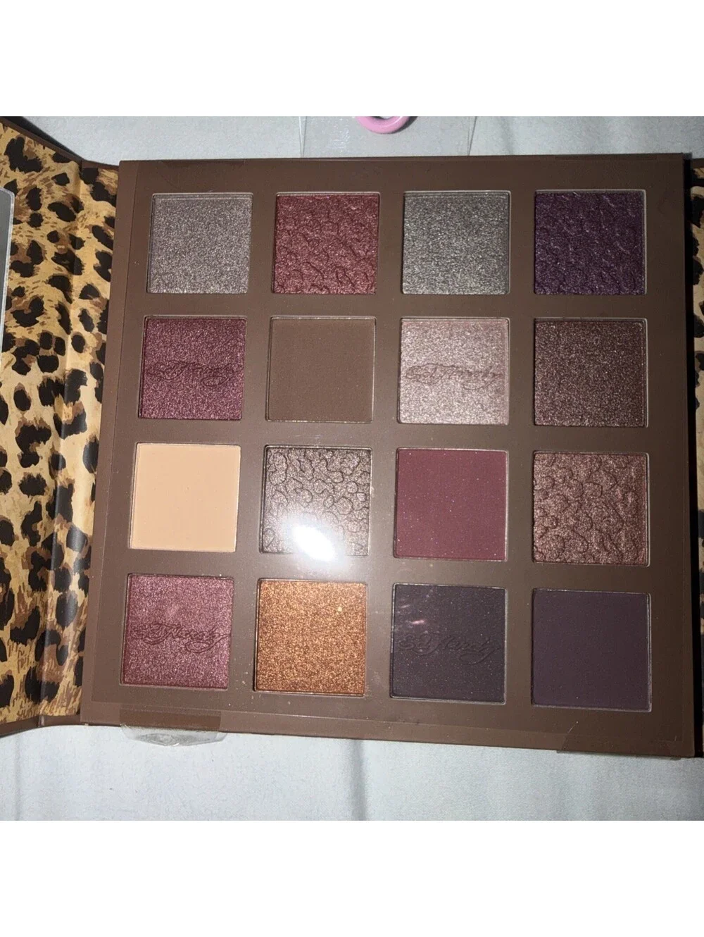 Ed Hardy Wild & Glow 16 PC Eyeshadow Palette Tattoo Skull Leopard Print NIB